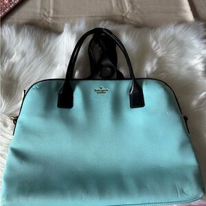 Kate Spade Tiffany Blue Nylon Tote / Laptop Bag